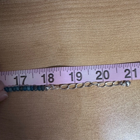 Blue apatite diamond shaped beaded necklace by Jay King - Picture 8 of 8